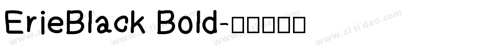 ErieBlack Bold字体转换